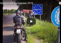 Moottoripyörä matka Eurooppaan mprenkaat