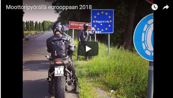 Moottoripyörällä Euroopassa 2018 video - MP renkaat